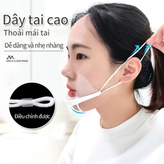 Khẩu trang trong suốt A610 (Thương hiệu AMS, Hộp 10 cái)