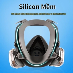 Mặt nạ chống độc Ams Full face bằng cao su silicon, quy cách A680