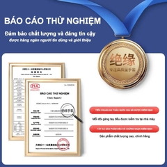 Găng tay Ams cách điện thợ điện, Găng tay cách nhiệt màn hình cảm ứng Nitrile siêu mỏng, Điện áp chịu được bền bỉ 400V 8mA Model: AMS502