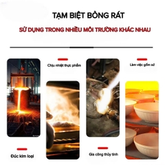 Găng tay chịu nhiệt Vian 500 độ màu vàng be V-50236