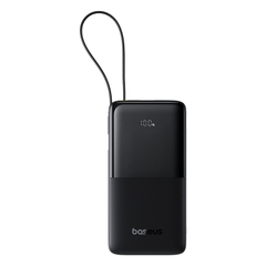 Pin sạc dự phòng OS-Baseus Bipow 2 Digital Display Power Bank With Built-in USB-C Cable 20000mah 20W Cluster Black