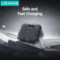 USAMS CC267 20W GaN Mini Fast Charger (US) - JC Series - White