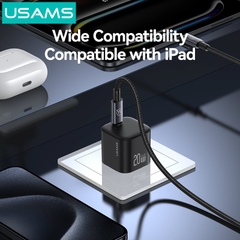USAMS CC267 20W GaN Mini Fast Charger (US) - JC Series - White