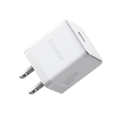 Củ sạc nhanh 1 cổng C Baseus Palm Fast Charger 1C 30W US Moon White