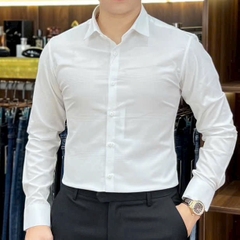 Sơ mi trắng kẻ chìm cao cấp SM-66688
