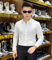 Sơ mi trắng giấu cúc cao cấp SM-66692