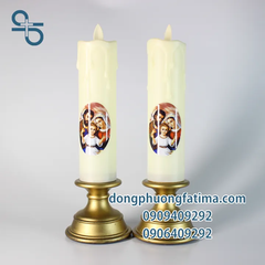 2 CÂY NẾN ĐIỆN TỬ 4X27(CM) (Không cần pin)