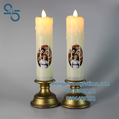 2 CÂY NẾN ĐIỆN TỬ 4X23(CM) (Không cần pin)