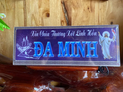 BẢNG MICA LED CẦU LINH HỒN (Khắc Chữ Theo Yêu Cầu)