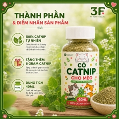 Cỏ Catnip Cho Mèo Southpaw 40ML - 100% Catnip Tự Nhiên, Hỗ Trợ Thư Giãn, Kích Thích Vui Chơi Cho Mèo