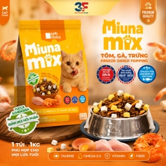 Thức ăn hạt cho mèo Miuna Mix - 1kg |