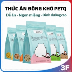 PetQ Gà Sấy Đông Khô Cho Chó Mèo – Thức Ăn Đông Khô Cao Cấp Gói Dùng Thử | 3FStore