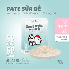 Pate Sữa Dê Cho Mèo PetQ - 70g