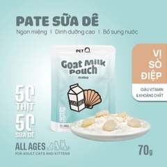 Pate Sữa Dê Cho Mèo PetQ - 70g