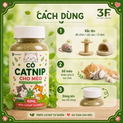 Cỏ Catnip Cho Mèo Southpaw 40ML - 100% Catnip Tự Nhiên, Hỗ Trợ Thư Giãn, Kích Thích Vui Chơi Cho Mèo