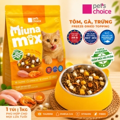 Thức ăn hạt cho mèo Miuna Mix - 1kg |