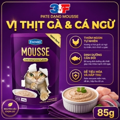 Pate Mousse Faenbei Cho Mèo 85g Cao Cấp - Thức Ăn Ướt Dễ Tiêu, Bổ Sung Taurine & Vitamin
