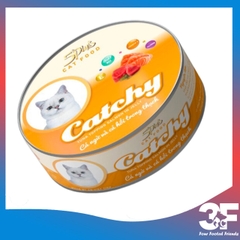 Pate Thức Ăn Ướt Cho Mèo Catchy Lon 160g
