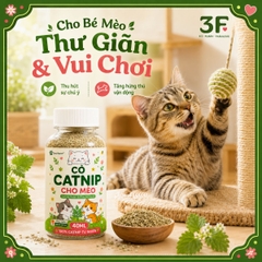 Cỏ Catnip Cho Mèo Southpaw 40ML - 100% Catnip Tự Nhiên, Hỗ Trợ Thư Giãn, Kích Thích Vui Chơi Cho Mèo
