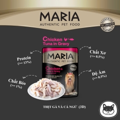 Pate Maria Cao Cấp Cho Chó Mèo Human Grade Thái Lan 70g - Grain Free Không Ngũ Cốc, Hỗ Trợ Tiêu Hóa & Da Lông