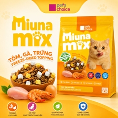 Thức ăn hạt cho mèo Miuna Mix - 1kg |