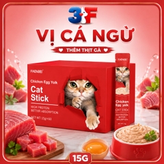 Súp Thưởng Faenbei Cho Mèo 15g Cat Stick Kinh Điển - Bổ Sung Taurine, Omega 3 & Vitamin