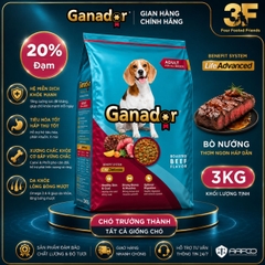 Thức Ăn Hạt Ganador Dành Cho Chó Bao 3kg | nguyên seal |