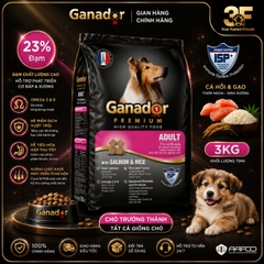Thức Ăn Hạt Ganador Dành Cho Chó Bao 3kg | nguyên seal |