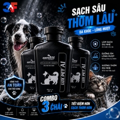 [Chính hãng] Dầu Tắm AMITAVET LUX PET AI 2IN1 Cho Chó Mèo–Sạch Khuẩn,Khử Mùi,Mềm Mượt Lông Thơm Lâu