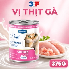 Pate Lon Faenbei Cho Mèo 375g Hàm Lượng Thịt Cao - Thức Ăn Ướt Mousse Giàu Đạm, Omega 3 & Taurine