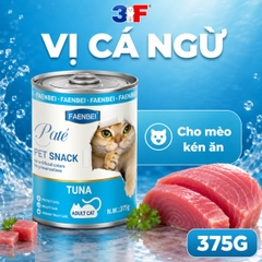 Pate Lon Faenbei Cho Mèo 375g Hàm Lượng Thịt Cao - Thức Ăn Ướt Mousse Giàu Đạm, Omega 3 & Taurine