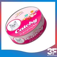 Pate Thức Ăn Ướt Cho Mèo Catchy Lon 160g