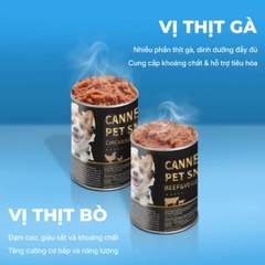 Pate Lon Faenbei Cho Chó 375g Thịt & Rau Củ Cao Cấp - Thức Ăn Ướt Dễ Tiêu, Giàu Đạm & Vitamin