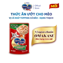 Pate Mèo Silver Spoon 60g – Thức Ăn Ướt Cho Mèo Dạng Sốt/Thạch Cá Ngừ, Gà, Cá Bào – 3FStore