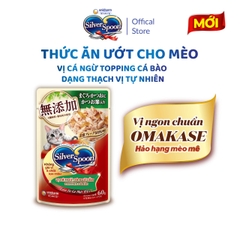Pate Mèo Silver Spoon 60g – Thức Ăn Ướt Cho Mèo Dạng Sốt/Thạch Cá Ngừ, Gà, Cá Bào – 3FStore