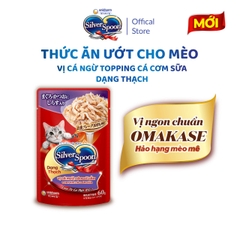 Pate Mèo Silver Spoon 60g – Thức Ăn Ướt Cho Mèo Dạng Sốt/Thạch Cá Ngừ, Gà, Cá Bào – 3FStore