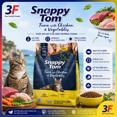 Thức Ăn Hạt Cho Mèo Snappy Tom - Bao 1,5 Kg |