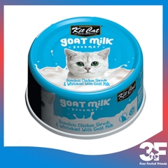 Pate Cho Mèo Thịt Lon Sữa Dê Kit Cat Goat Milk Gourment - Lon 85G