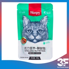 Pate cho mèo Wanpy - gói 80g |