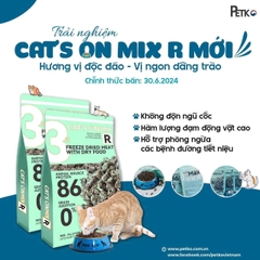 Thức Ăn Hạt Cat's On Mix R - Mix T Có Topping Dành Cho Mèo Trưởng Thành