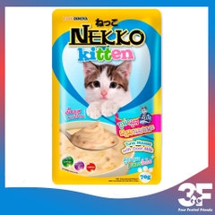 Pate Nekko Kitten Cho Mèo Con Từ Khi Cai Sữa Đến 12 Tháng Tuổi Gói 70Gr