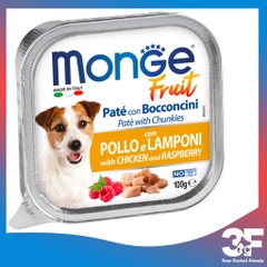 Pate Thức Ăn Ướt Monge Fruit Cho Chó Mọi Lứa Tuổi - Hộp 100gr