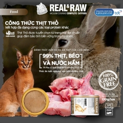 [Thịt Thật] Pate Cho Mèo Catidea Real & Raw 170g Thịt Tươi Protein 50% Giàu Dinh Dưỡng Cao Cấp