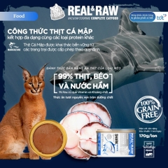 [Thịt Thật] Pate Cho Mèo Catidea Real & Raw 170g Thịt Tươi Protein 50% Giàu Dinh Dưỡng Cao Cấp