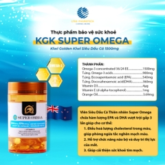 Thực phẩm bảo vệ sức khỏe KIWI GOLDEN KIWI Super Omega SGC Hộp 60 viên