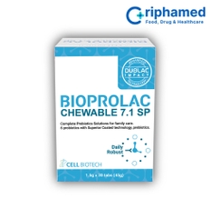 Thực phẩm bảo vệ sức khỏe: Bioprolac chewable 7.1 SP (Hộp 30 viên)