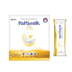 Thực phẩm bổ sung Papamilk Gold chứa tổ yến - Hộp 24 gói (Gói 32gr)