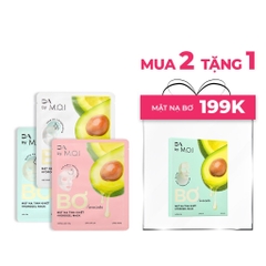 [MUA 2 TẶNG 1] Mặt Nạ M.O.I Bơ Tinh Khiết Dạng Gel 10g/ Miếng Hydrogel Mask Hộp 3 Miếng