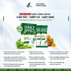 [CHÍNH HÃNG] COMBO X3 - Nước Uống Detox Cần Tây Diếp Cá Mật Ong DAILY EFFECT (hộp 14 gói) Nutriway