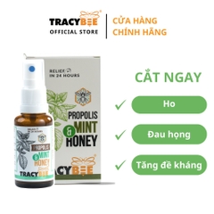 Thực phẩm bảo vệ sức khỏe: Keo ong Propolis Mint & Honey Tracybee (vị bạc hà 30ml)